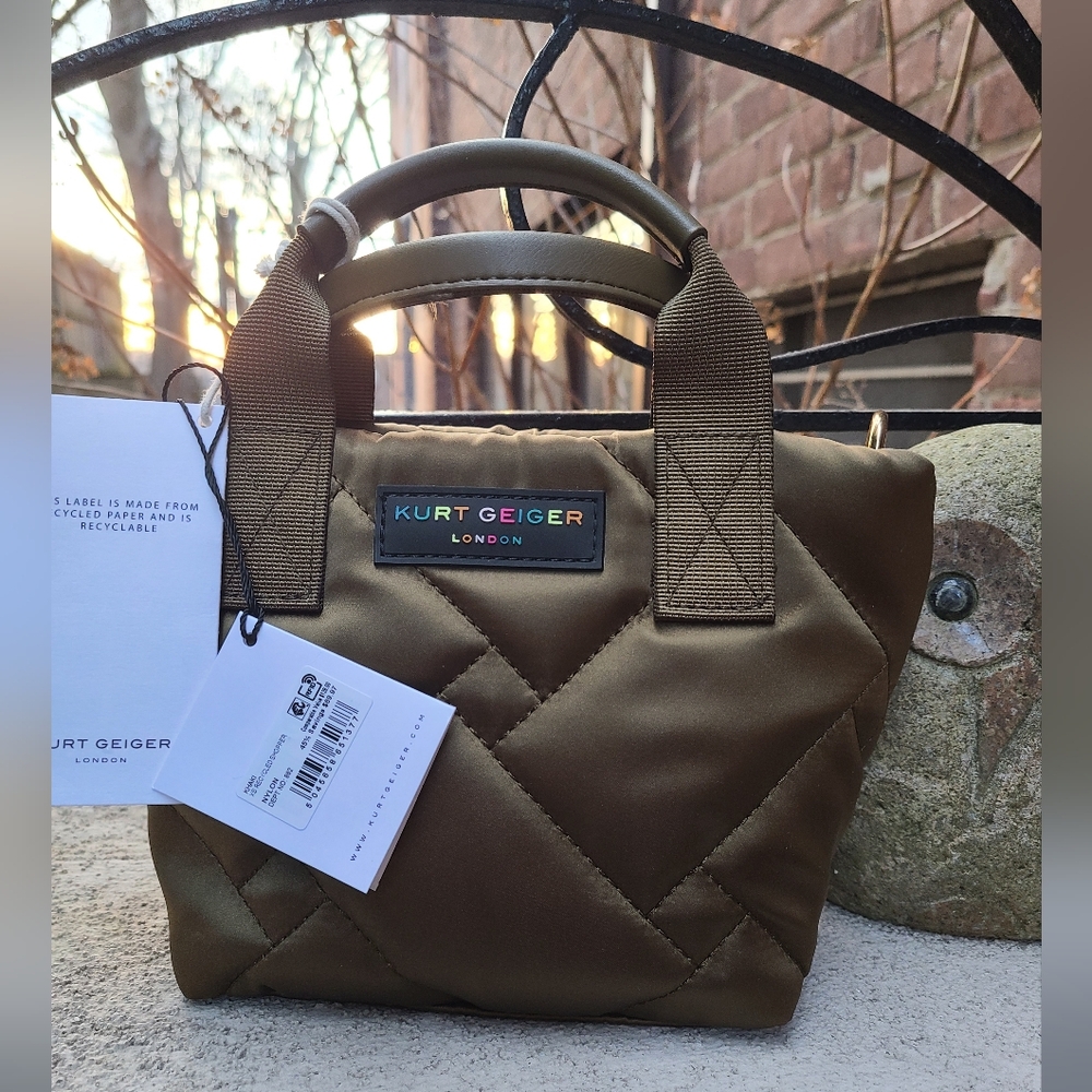 Kurt Geiger XS Quilted Shopper Tote Bag Strap NWT Gorgeous